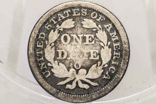1857-O Seated Liberty Dime - VG, Nice Original Coin - 1857O Silver Dime / 1857 O Liberty Seated Dime
