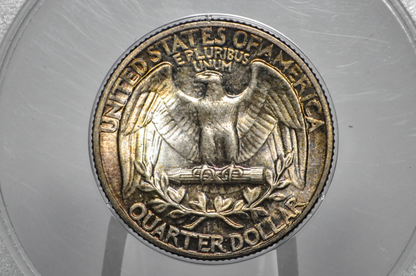 PCGS Rattler 1942 Washington Quarter MS65 - 1980's PCGS Holder - 1942 Quarter MS65