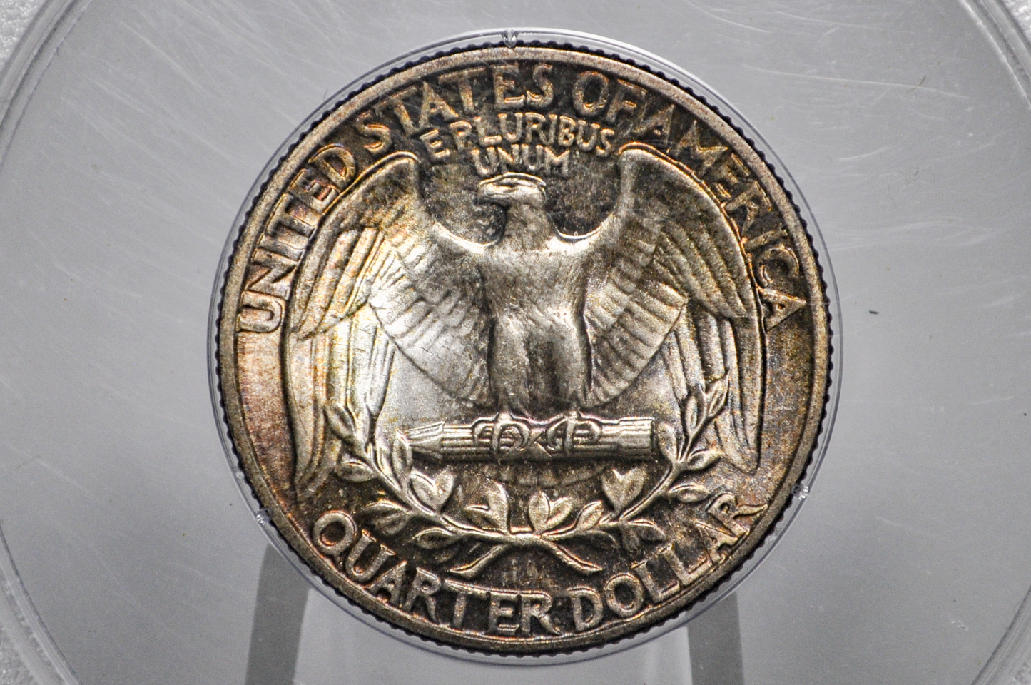 PCGS Rattler 1942 Washington Quarter MS65 - 1980's PCGS Holder - 1942 Quarter MS65