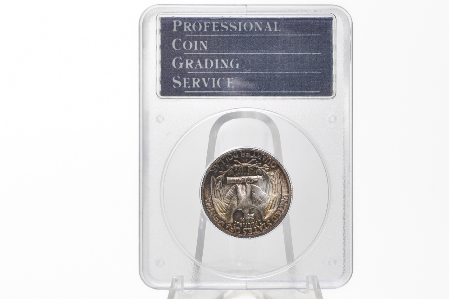 PCGS Rattler 1942 Washington Quarter MS65 - 1980's PCGS Holder - 1942 Quarter MS65