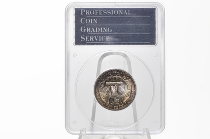 PCGS Rattler 1942 Washington Quarter MS65 - 1980's PCGS Holder - 1942 Quarter MS65