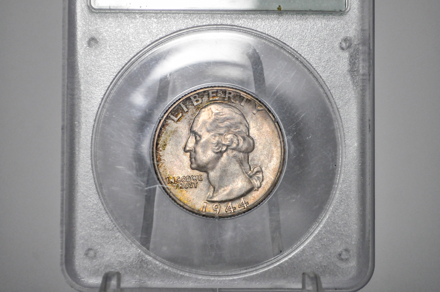PCGS Rattler 1944 Washington Quarter MS65 - 1980's PCGS Holder - 1944 Quarter MS65