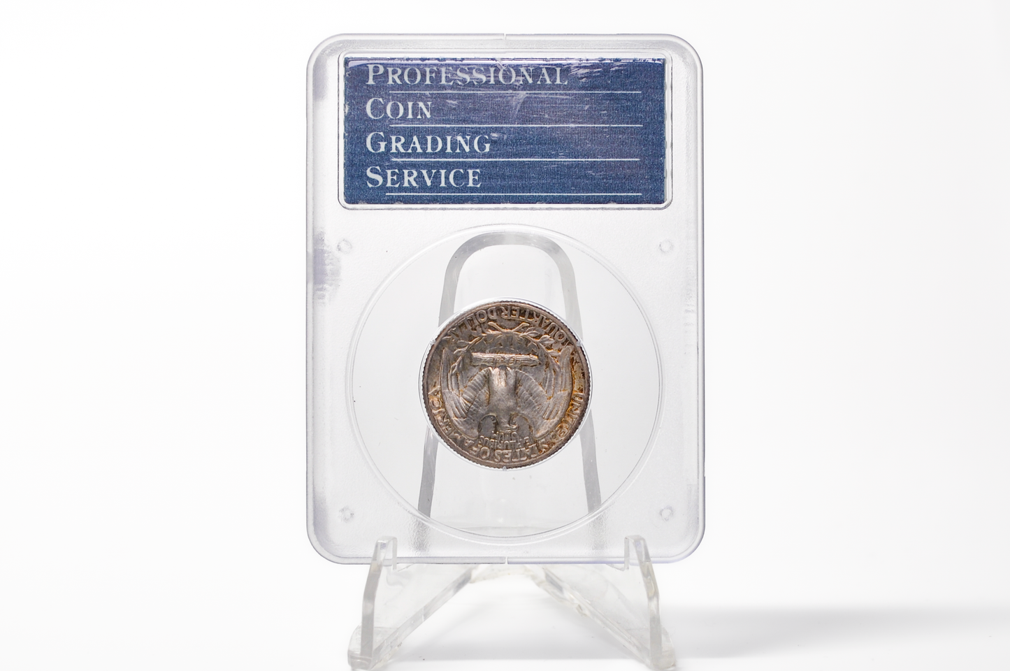 PCGS Rattler 1944 Washington Quarter MS65 - 1980's PCGS Holder - 1944 Quarter MS65