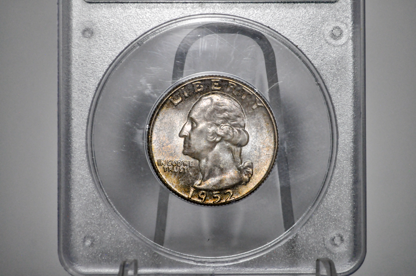 PCGS Rattler 1952 Washington Quarter MS65 - 1980's PCGS Holder - 1952 Quarter MS65