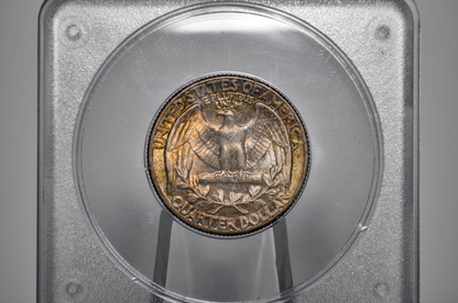 PCGS Rattler 1952 Washington Quarter MS65 - 1980's PCGS Holder - 1952 Quarter MS65