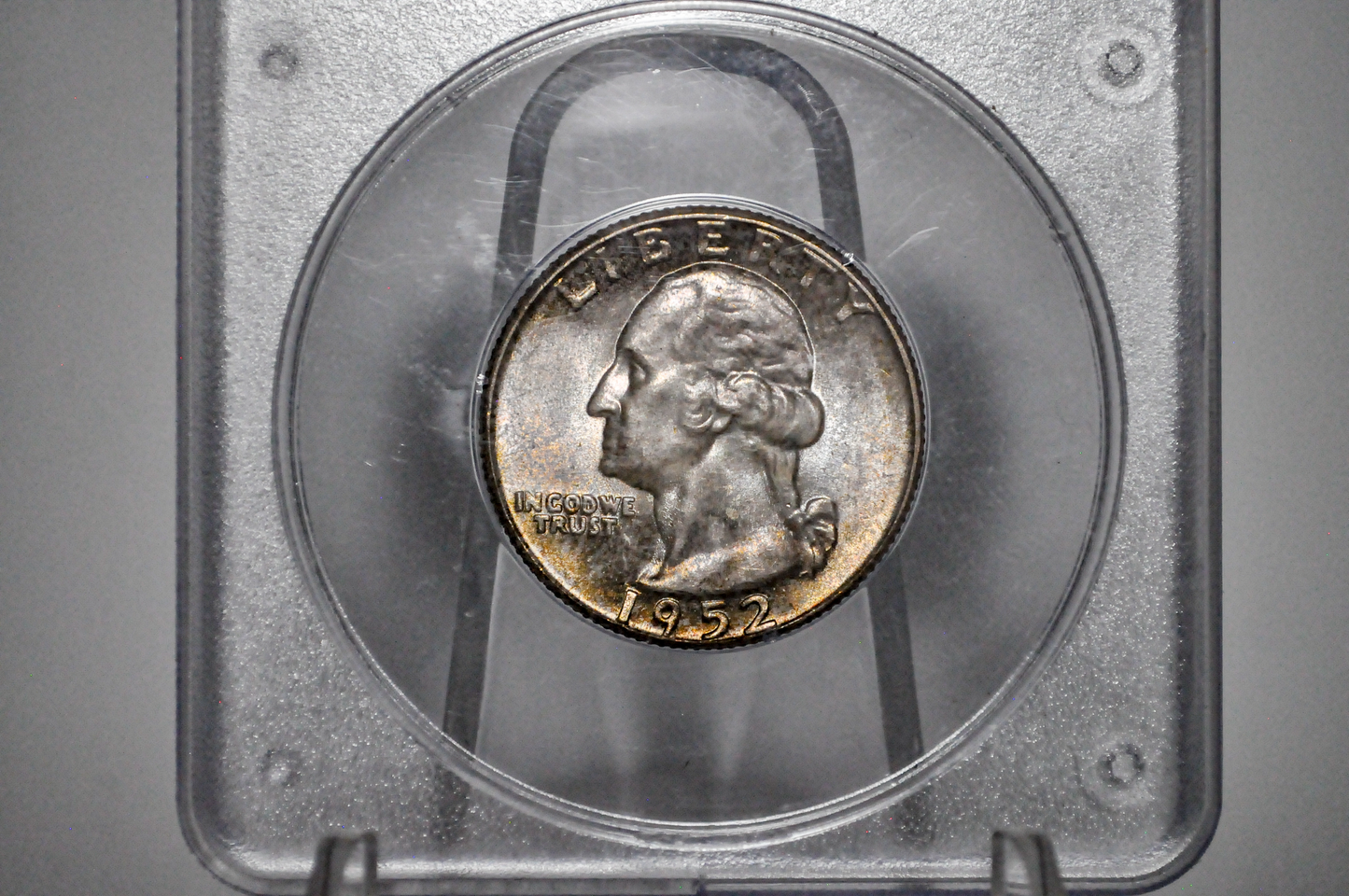PCGS Rattler 1952 Washington Quarter MS65 - 1980's PCGS Holder - 1952 Quarter MS65