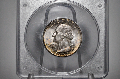 PCGS Rattler 1952 Washington Quarter MS65 - 1980's PCGS Holder - 1952 Quarter MS65