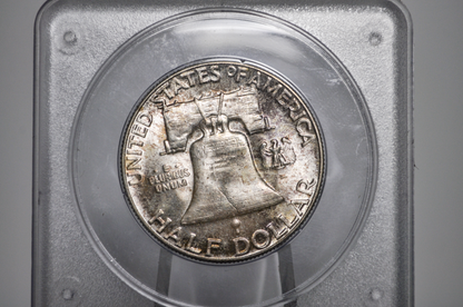 PCGS Rattler 1953 Franklin Half MS65 - 1980's PCGS Holder - 1953 Half Dollar PCGS Certified