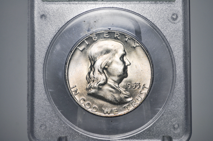 PCGS Rattler 1953-D Franklin Half MS65 - 1980's PCGS Holder - 1953D Half Dollar PCGS Certified