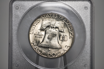 PCGS Rattler 1953-S Franklin Half MS65 - 1980's PCGS Holder - 1953S Half Dollar PCGS Certified