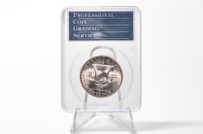 PCGS Rattler 1953-S Franklin Half MS65 - 1980's PCGS Holder - 1953S Half Dollar PCGS Certified