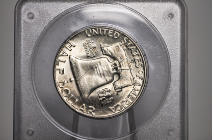 PCGS Rattler 1954-D Franklin Half MS65 - 1980's PCGS Holder - 1954D Half Dollar PCGS Certified