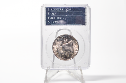PCGS Rattler 1954-D Franklin Half MS65 - 1980's PCGS Holder - 1954D Half Dollar PCGS Certified