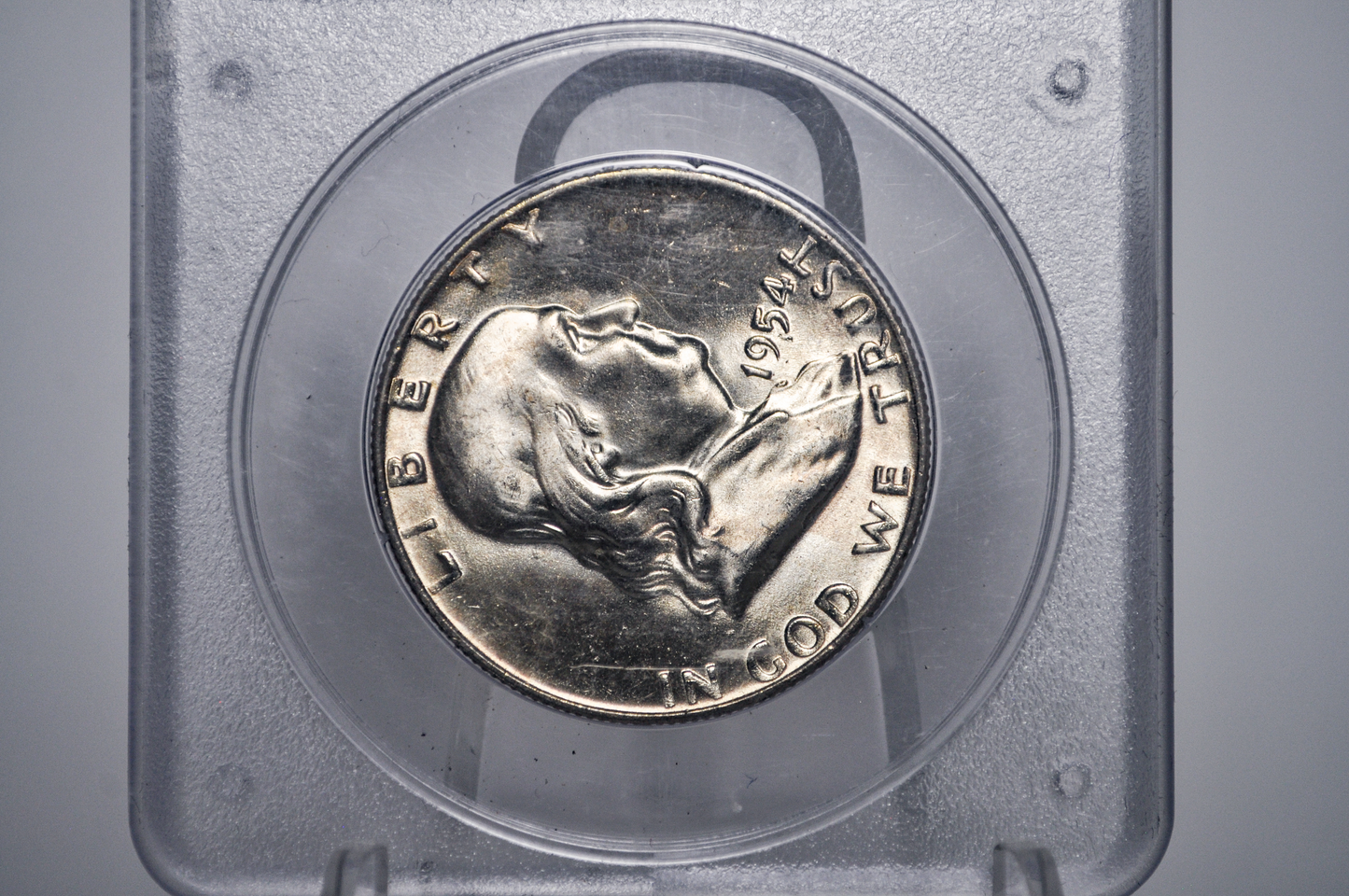 PCGS Rattler 1954-D Franklin Half MS65 - 1980's PCGS Holder - 1954D Half Dollar PCGS Certified