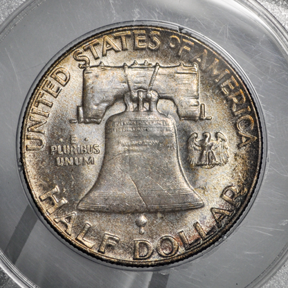 PCGS Rattler 1956 Franklin Half MS65 - 1980's PCGS Holder - 1956 Half Dollar PCGS Certified