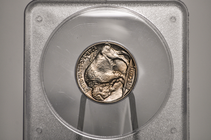 PCGS Rattler 1936 Buffalo Nickel MS65 - 1980's PCGS Holder - 1936 Nickel PCGS Certified