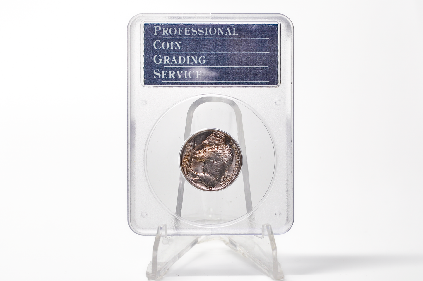 PCGS Rattler 1936 Buffalo Nickel MS65 - 1980's PCGS Holder - 1936 Nickel PCGS Certified