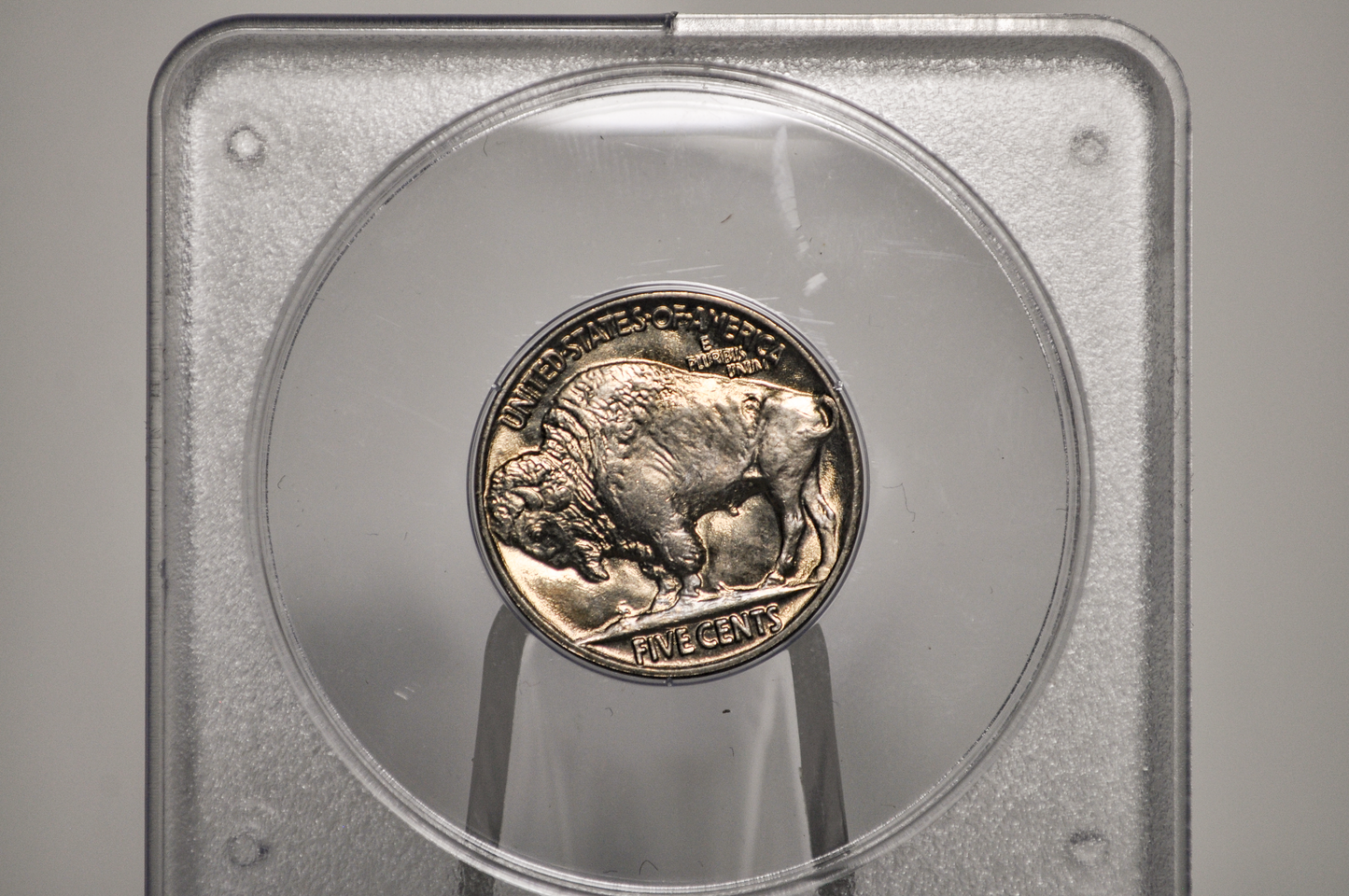 PCGS Rattler 1936 Buffalo Nickel MS65 - 1980's PCGS Holder - 1936 Nickel PCGS Certified