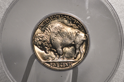 PCGS Rattler 1936 Buffalo Nickel MS65 - 1980's PCGS Holder - 1936 Nickel PCGS Certified