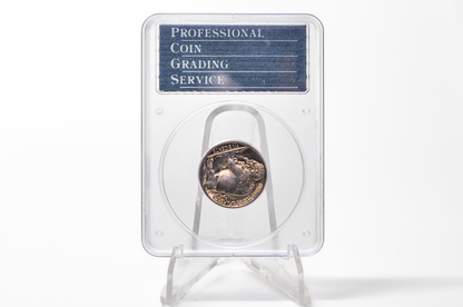 PCGS Rattler 1936 Buffalo Nickel MS65 - 1980's PCGS Holder - 1936 Nickel PCGS Certified