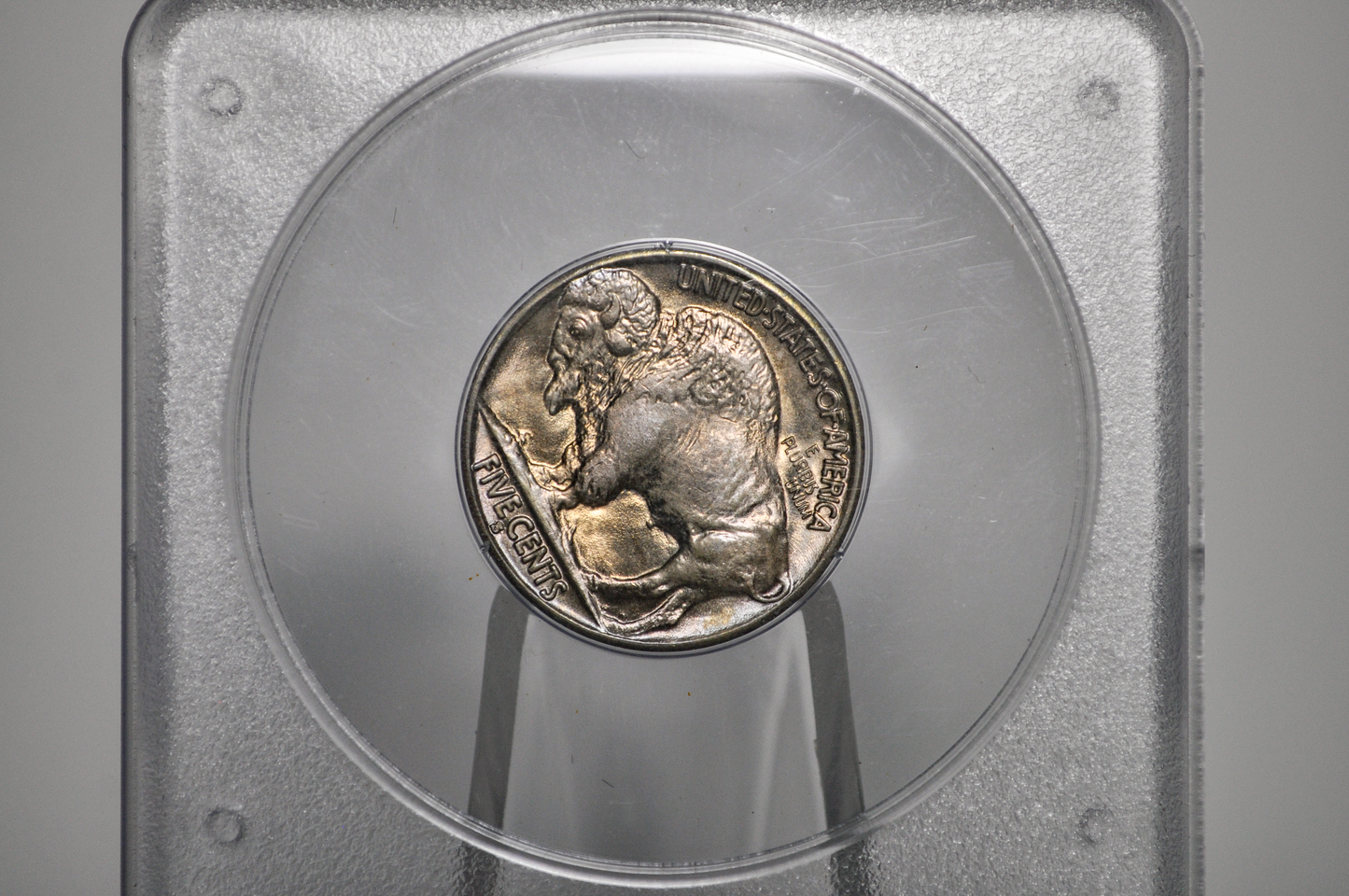 PCGS Rattler 1937-S Buffalo Nickel MS65 - 1980's PCGS Holder - 1937S Nickel PCGS Certified