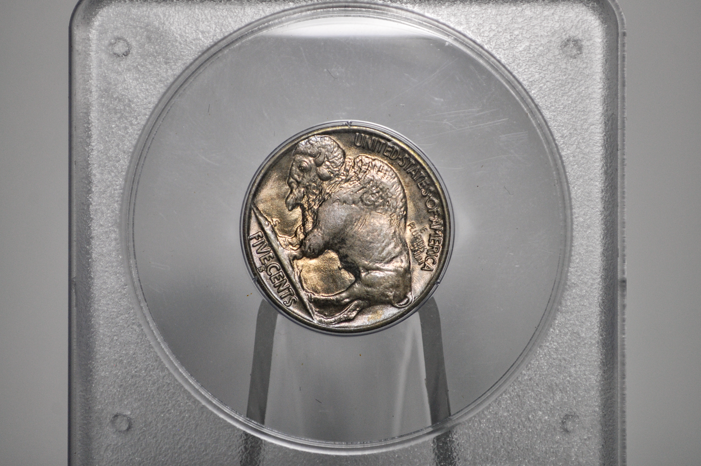 PCGS Rattler 1937-S Buffalo Nickel MS65 - 1980's PCGS Holder - 1937S Nickel PCGS Certified