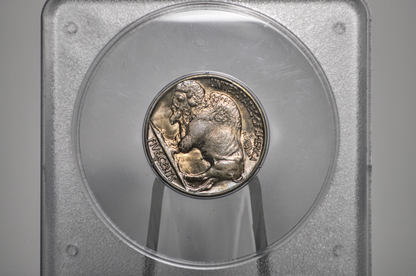 PCGS Rattler 1937-S Buffalo Nickel MS65 - 1980's PCGS Holder - 1937S Nickel PCGS Certified