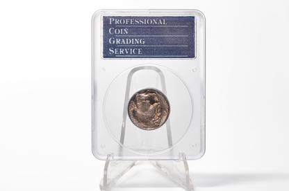 PCGS Rattler 1937-S Buffalo Nickel MS65 - 1980's PCGS Holder - 1937S Nickel PCGS Certified