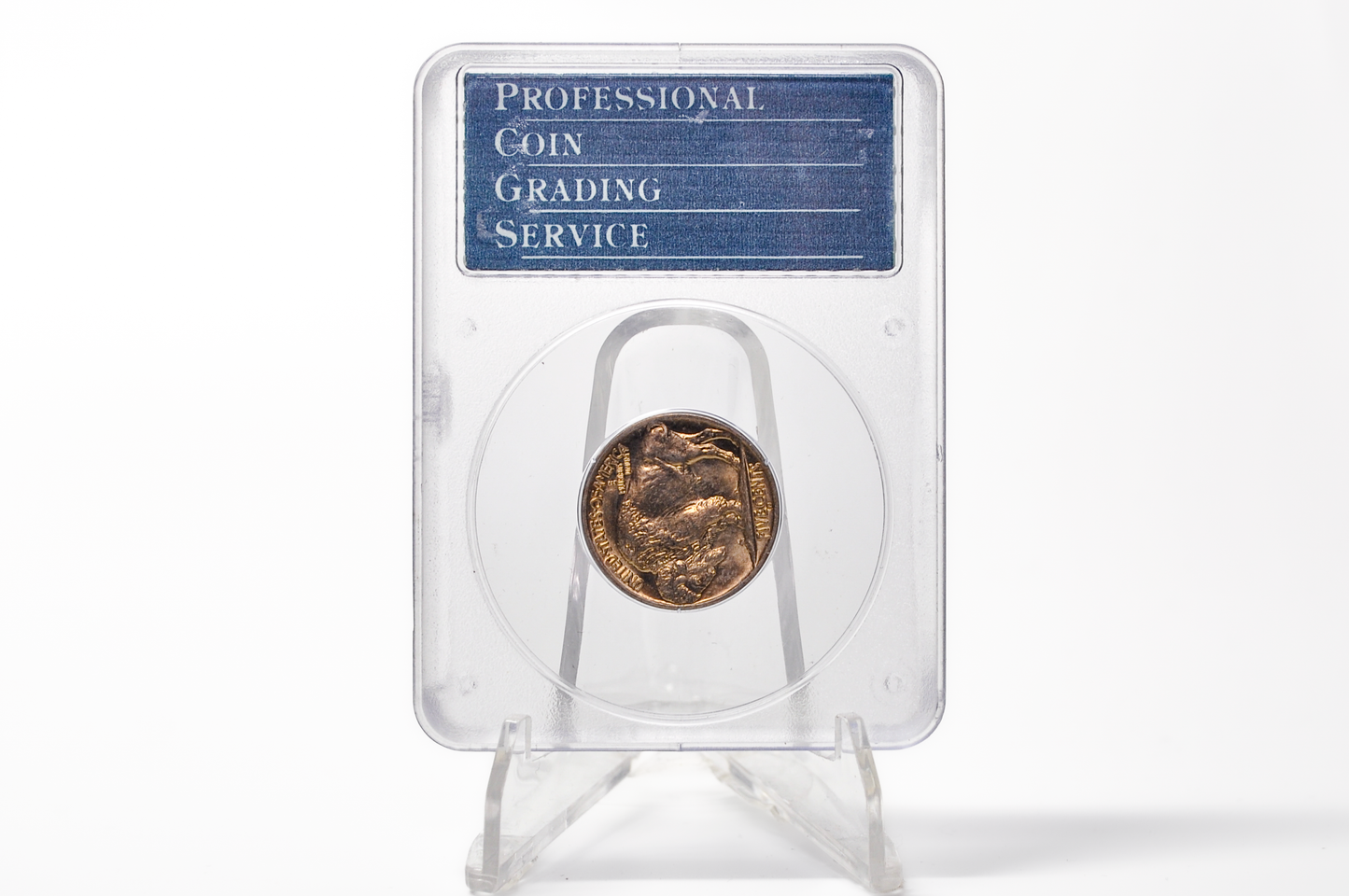 PCGS Rattler 1938-D Buffalo Nickel MS65 - 1980's PCGS Holder - 1938D Nickel PCGS Certified