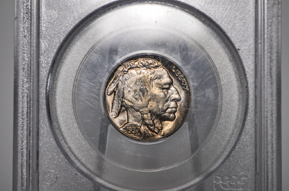 PCGS Gen 3 Holder OGH 1937-D Buffalo Nickel MS65 - 1990-1993 PCGS Holder - 1937D Nickel PCGS Certified Gen 3 Old Green Holder (OGH)