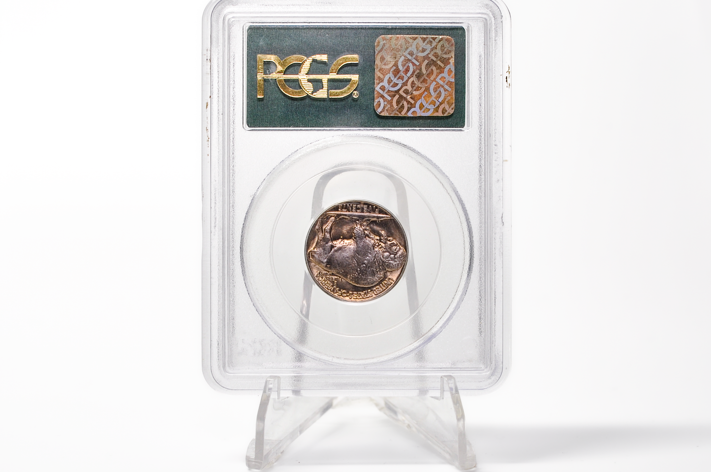 PCGS Gen 3 Holder OGH 1937-D Buffalo Nickel MS65 - 1990-1993 PCGS Holder - 1937D Nickel PCGS Certified Gen 3 Old Green Holder (OGH)