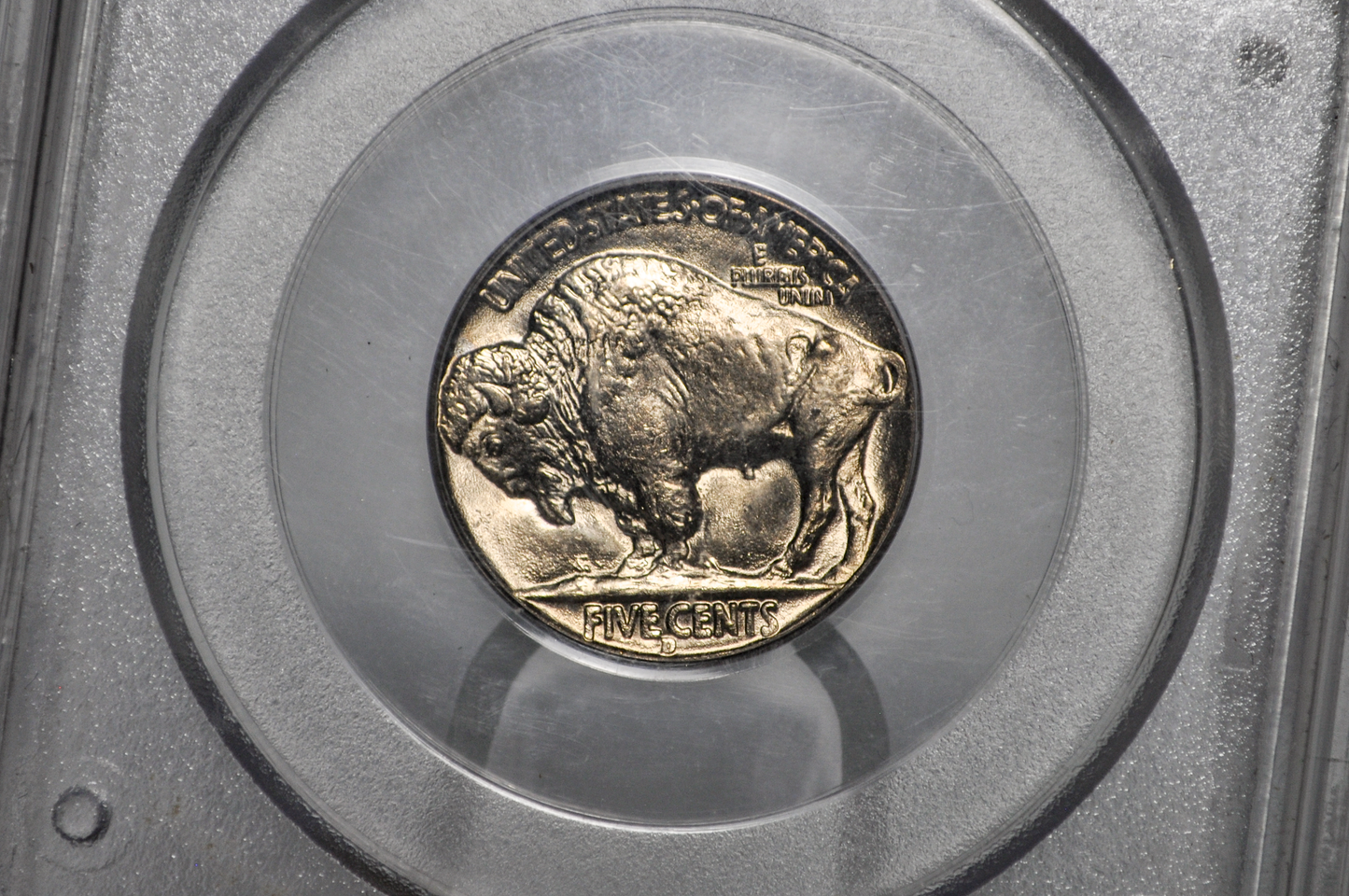 SCARCE Gen 2.2 Teal OGH PCGS 1938-D Buffalo Nickel MS65 - Dec 1989 - Jan 1990 (1 Month) PCGS Holder - 1938D Nickel PCGS Certified