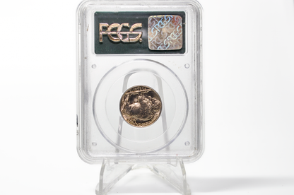 SCARCE Gen 2.2 Teal OGH PCGS 1938-D Buffalo Nickel MS65 - Dec 1989 - Jan 1990 (1 Month) PCGS Holder - 1938D Nickel PCGS Certified