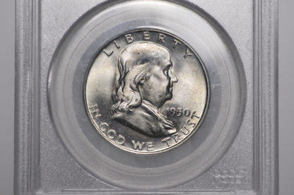 PCGS Gen 3 1950-D Franklin Half MS65 - 1990's PCGS Holder - 1950D Half Dollar PCGS Certified