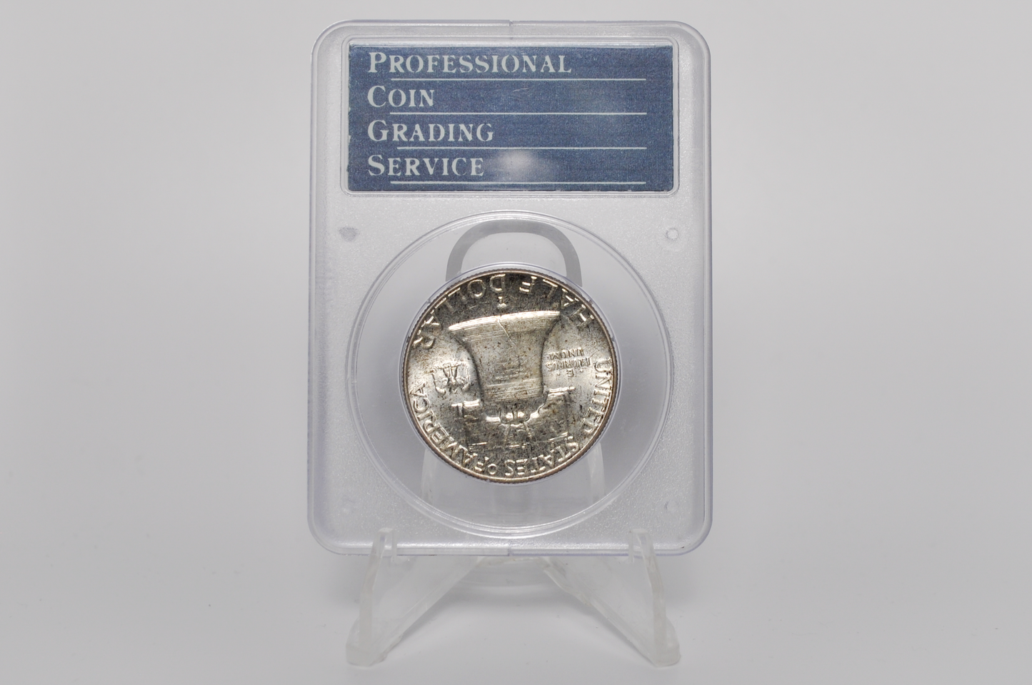 PCGS Rattler 1963 Franklin Half MS65 - 1980's PCGS Holder - 1963 Half Dollar PCGS Certified