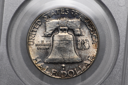 Consecutive Pair: 1960 Franklin Half Dollars PCGS MS65FBL – Vintage Gen 3 Green Label Slabs – Sequential Cert Numbers