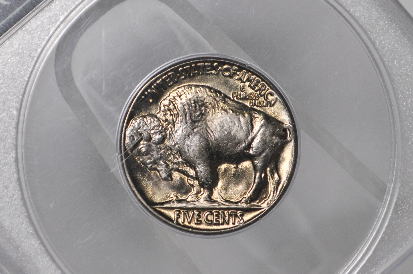 PCGS Rattler 1937 Buffalo Nickel MS65 - 1980's PCGS Holder - 1937 Nickel PCGS Certified