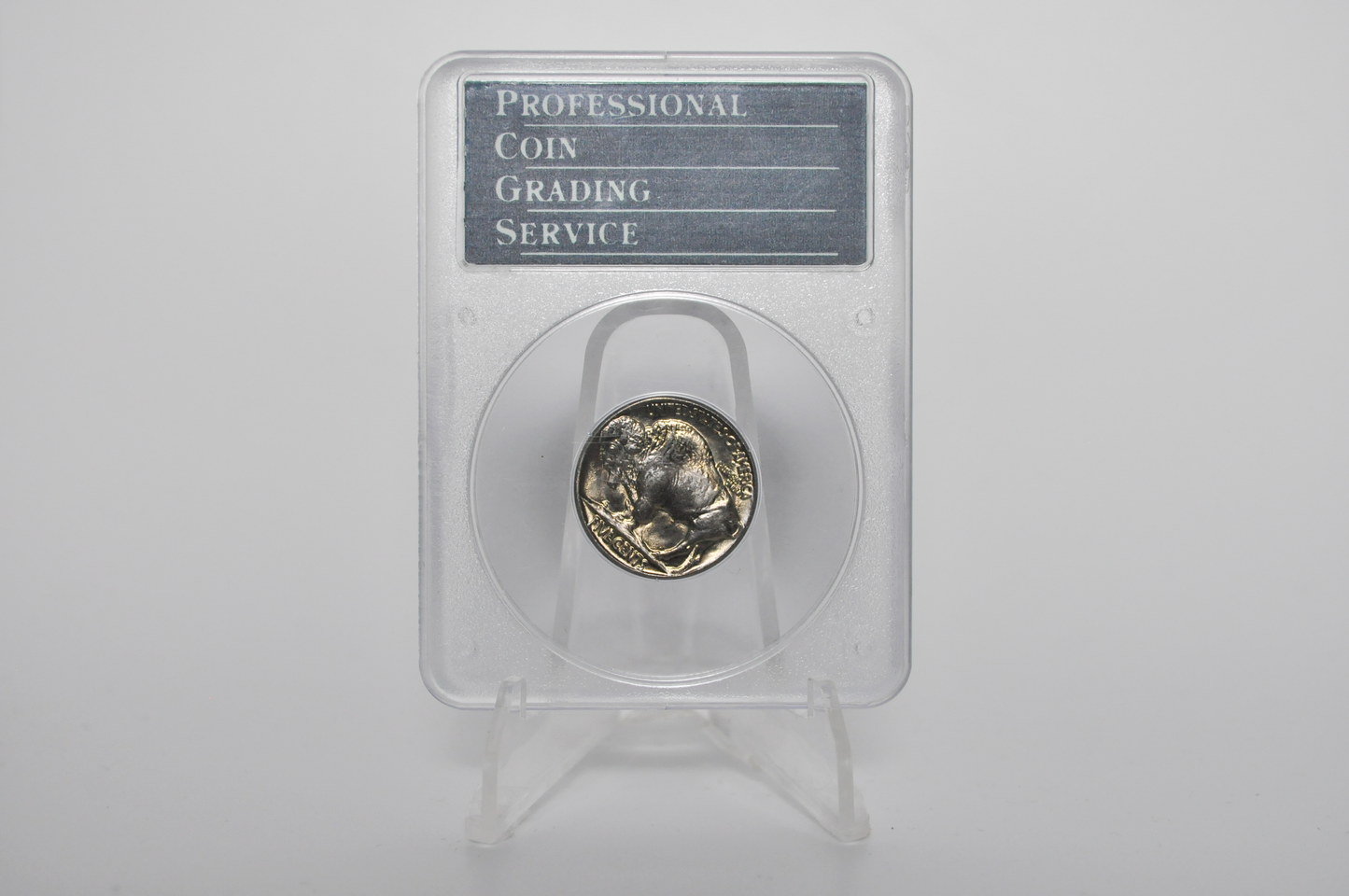 PCGS Rattler 1937 Buffalo Nickel MS65 - 1980's PCGS Holder - 1937 Nickel PCGS Certified