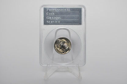 PCGS Rattler 1937 Buffalo Nickel MS65 - 1980's PCGS Holder - 1937 Nickel PCGS Certified
