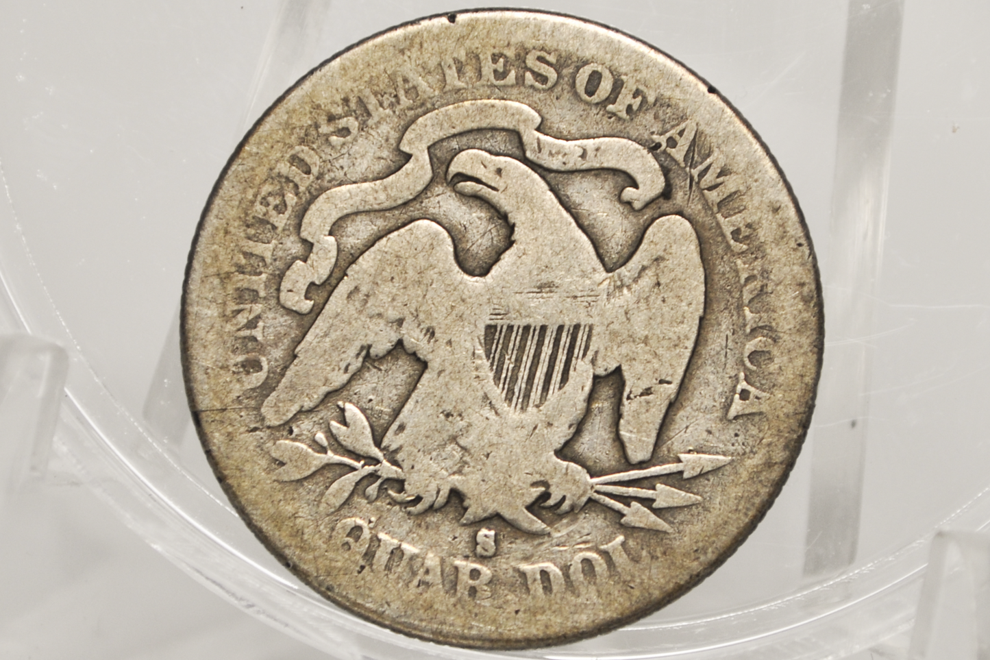 1891-S Seated Liberty Quarter  - G/G+ - 1891 Silver Quarter / 1891 Liberty Seated Quarter S Mint