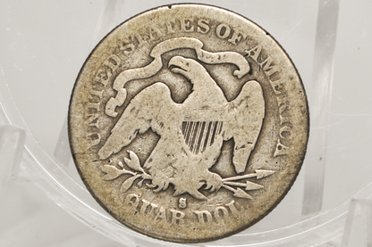 1891-S Seated Liberty Quarter  - G/G+ - 1891 Silver Quarter / 1891 Liberty Seated Quarter S Mint