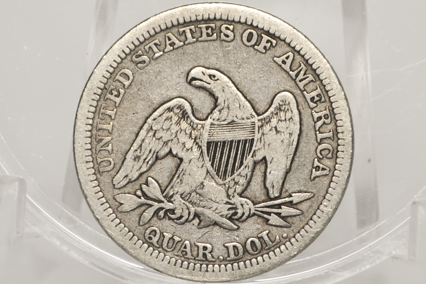 1857 Seated Quarter  - Fine+ - Nice Original Coin - 1857 Liberty Seated Quarter
