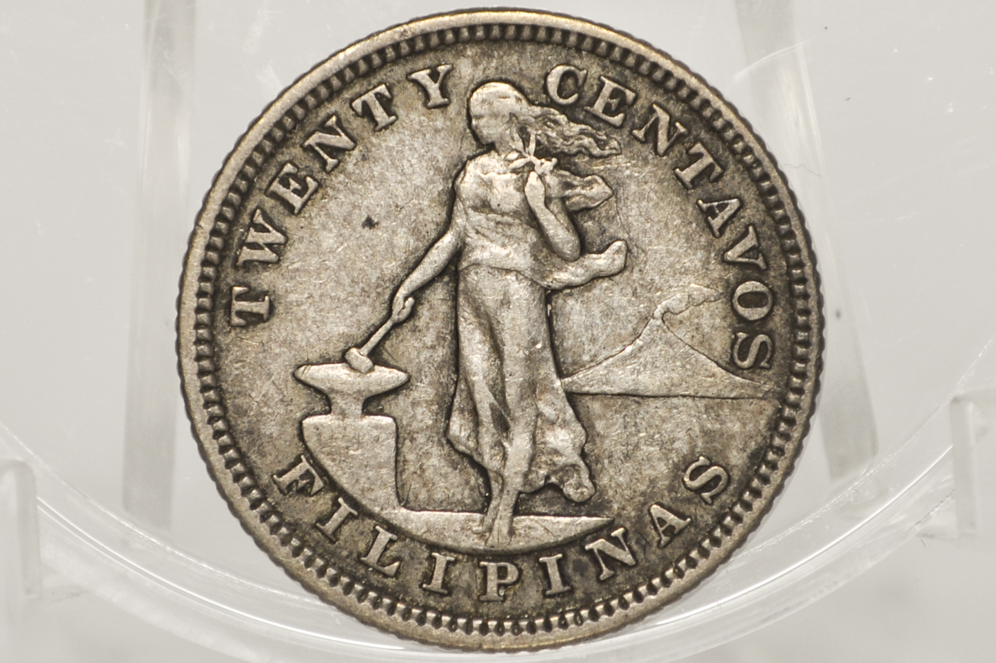 1904 Philippines 20 Centavos - XF - 1903 Silver Twenty Centavos Philippines, 90% Silver (Copy)