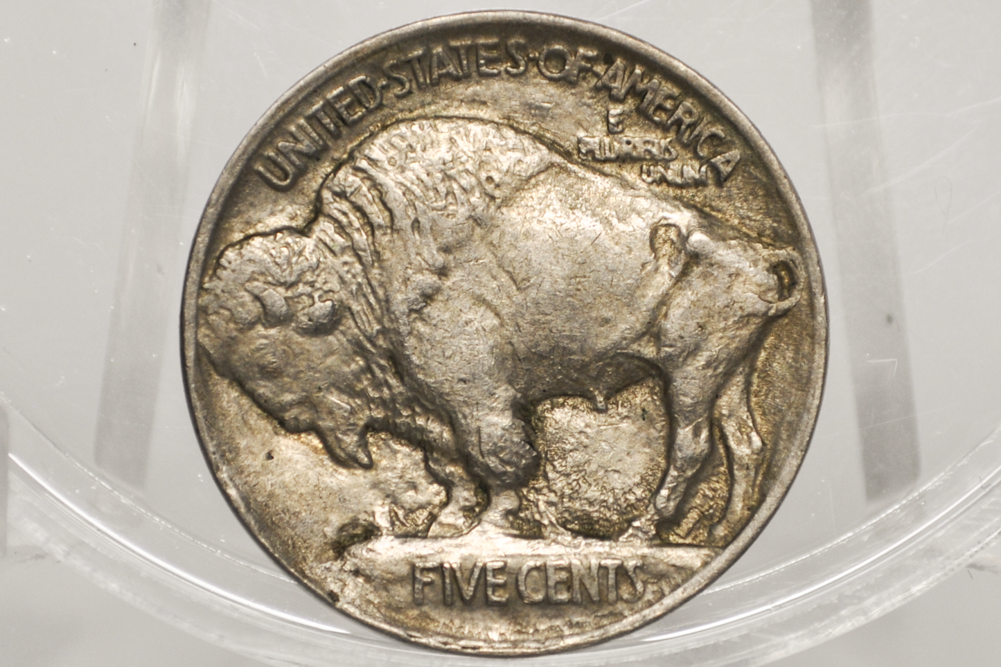 1913 Buffalo Nickel – First Year Issue – Major Obverse Ragged Lamination Error (Pre-Strike Planchet Flaw)
