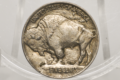 1913 Buffalo Nickel – First Year Issue – Major Obverse Ragged Lamination Error (Pre-Strike Planchet Flaw)