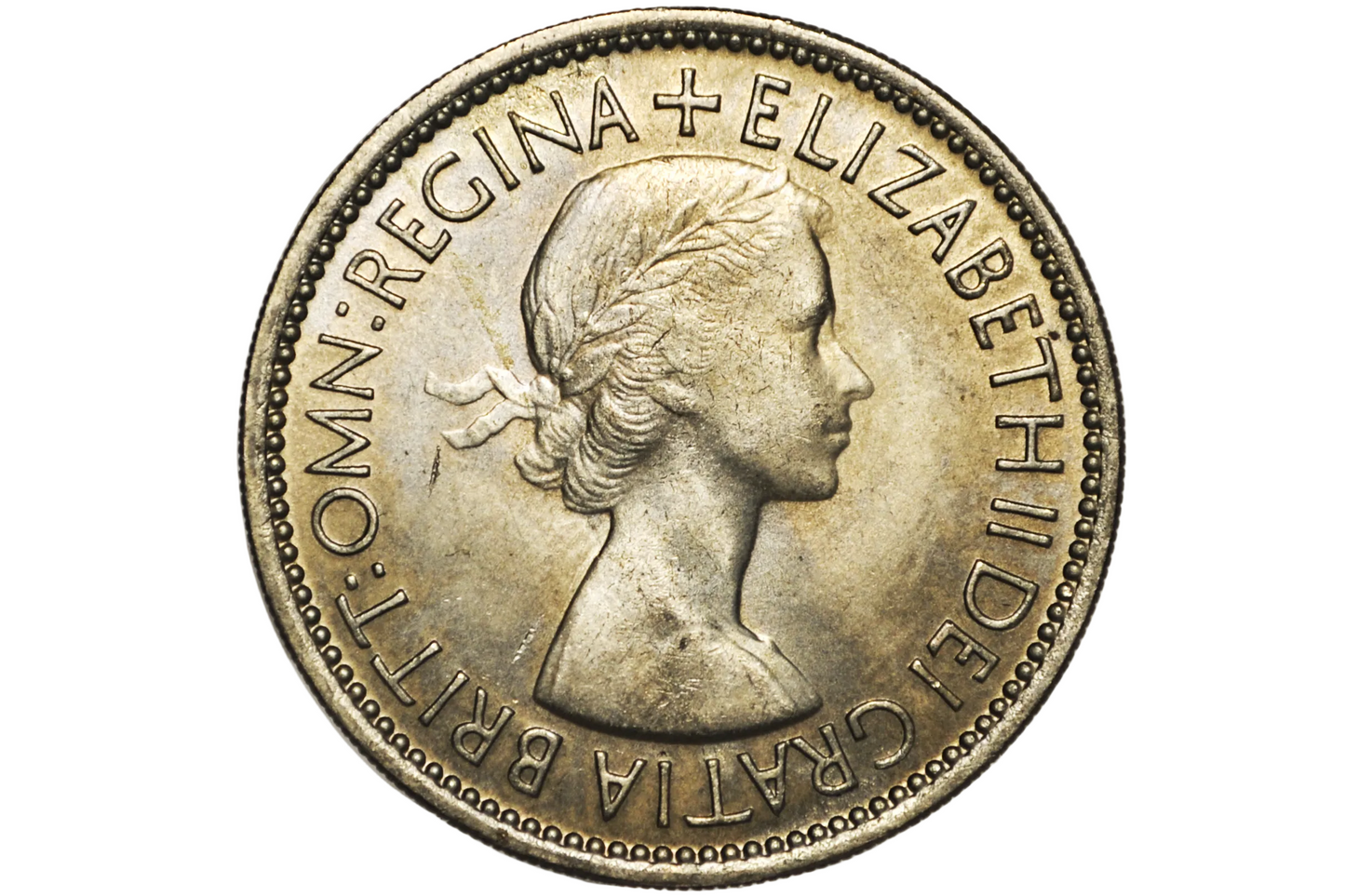1953 Great Britain Florin (2 Shillings) – Queen Elizabeth II Coronation Year – Choice Uncirculated (Choice Unc) / Blazing Luster