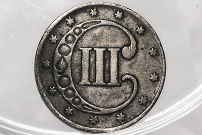 1851 Three Cent Silver US Coin - VF Grade / Condition - 1851 3 Cent Trimes Silver 3 Cent Piece - Great Collection Piece