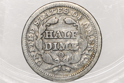 1854-O Half Dime - VG Details; Great Coin - 1854O Seated Liberty Half Dime - Early American Coin - 1854 O Silver Half Dime Liberty Seated