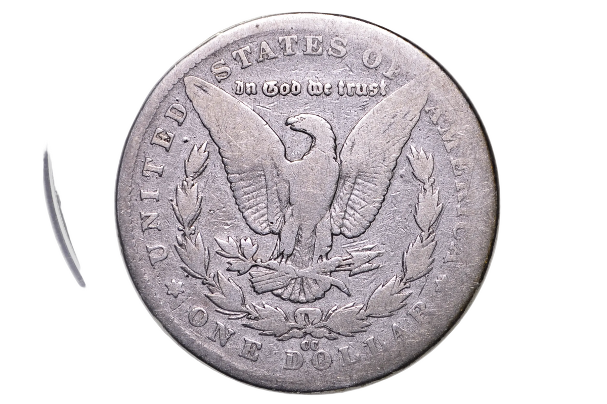 1889 CC Morgan Silver Dollar, Very Rare - Good - Carson City Mint 1889CC Morgan Dollar 1889CC, Rarer Date, Authentic