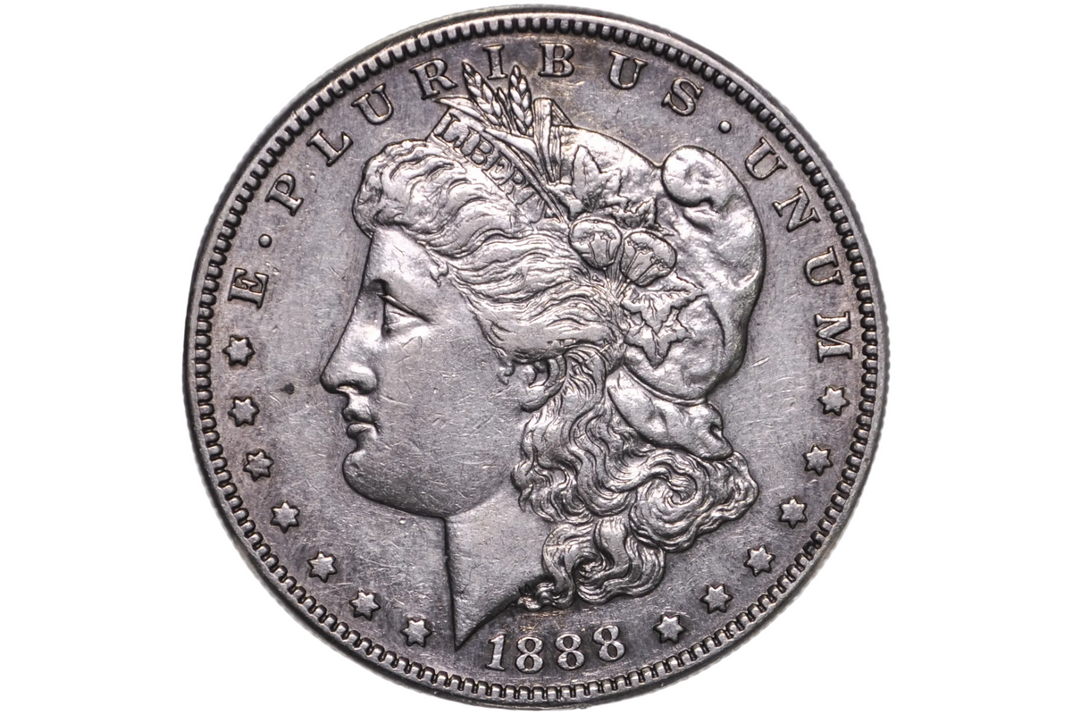 1888-S Morgan Silver Dollar - AU Details, Scarce Date - 1888 S Morgan Dollar, Beautiful Coin